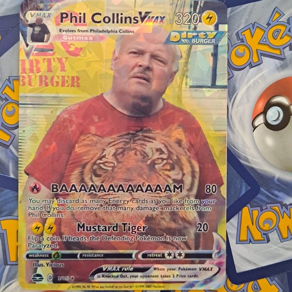 Games Phil Collins Mustard Tiger Pokemon Card Tpb Poshmark
